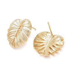 Brass Stud Earring Findings&nbsp;KK-C031-27G