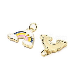 Brass Enamel Charms&nbsp;KK-L237-028G-03