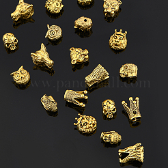 Animal Theme Tibetan Style Alloy Beads&nbsp;TIBEB-PH0013-71AG-RS