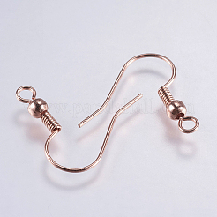 Brass Earring Hooks&nbsp;X-KK-F737-42RG-RS
