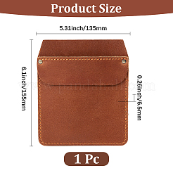 Cowhide Pocket Sleeve for Pens and Tools&nbsp;DIY-WH20007-781A