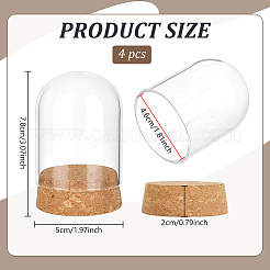 Glass Dome Cover&nbsp;CON-WH0110-320B
