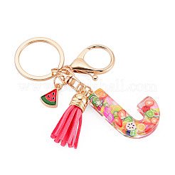 Fruit Series Letter Resin Keychains&nbsp;KEYC-TAC0033-02J