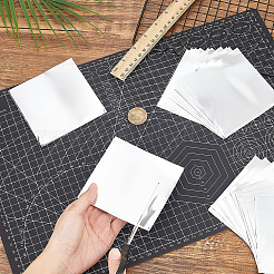 100 Sheets Square Tinfoil Paper Sheets for Craft Engraving&nbsp;DIY-WH0671-354B
