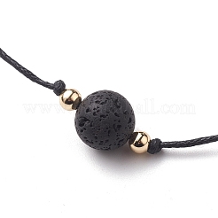 Natural Lava Rock Beaded Necklaces&nbsp;NJEW-JN03099-05