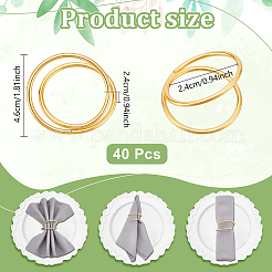 40Pcs Alloy Napkin Rings&nbsp;AJEW-PB0001-04