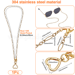 304 Stainless Steel ID Card Chains&nbsp;HJEW-SC00207