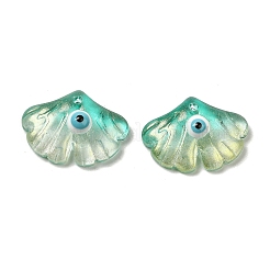 Transparent Glass with Enamel Pendants&nbsp;GLAA-G108-02