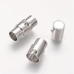 Brass Locking Tube Magnetic Clasps&nbsp;KK-E567-P