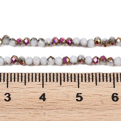 Electroplate Glass Beads Stradns&nbsp;EGLA-H114-02A-05