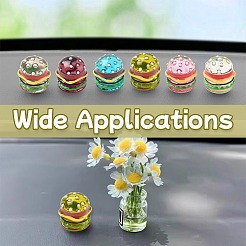 6Pcs 6 Colors Resin Cabochons&nbsp;RESI-CJ0004-27