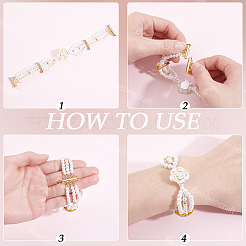 6Pcs Brass Slide Lock Clasps&nbsp;KK-BBC0027-58B
