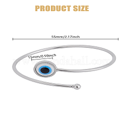 1Pc Alloy Cuff Bangles for Women&nbsp;BJEW-LP0004-38C