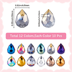 120Pcs 12 Colors Electroplate Glass Beads&nbsp;EGLA-SC0001-62