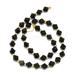Natural Golden Sheen Obsidian Beads Strands&nbsp;G-I376-B01-01