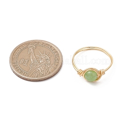 Natural Quartz Finger Rings&nbsp;RJEW-JR00968-02