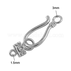 Alloy Hook Clasps&nbsp;X-PALLOY-2781-AS-FF
