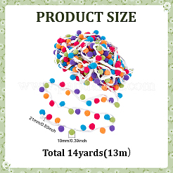 13M Polyester Pom Pom Ball Ribbon&nbsp;OCOR-ME0001-26