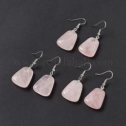 Gemstone Trapezoid Dangle Earrings&nbsp;EJEW-D188-02P