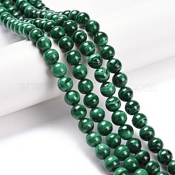 Natural Malachite Bead Strands&nbsp;G-O152-47-8mm-A