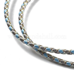 Polyester Cord Braided Necklace Makings&nbsp;MAK-L043-03G-03