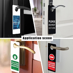 40Pcs 2 Colors Frosted PVC Plastic Hangtag&nbsp;AJEW-GL0001-22