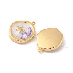 304 Stainless Steel Enamel Pendants&nbsp;STAS-U057-11G-E