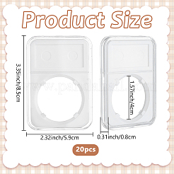 10Pcs Transparent Plastic Coin Storage Box&nbsp;CON-WH0095-203