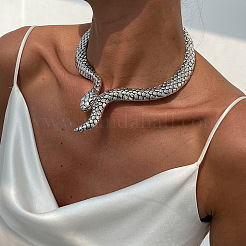 Punk Snake Alloy Hinged Choker Necklaces for Women&nbsp;FS-WGE5278-01