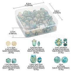 6 Style Plating Acrylic Beads&nbsp;PACR-FS0001-01