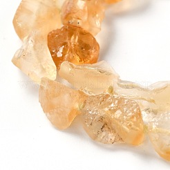Rough Raw Heated Natural Citrine Beads Strands&nbsp;G-G010-13