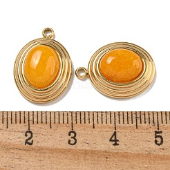 Natural Orange Jade Dyed Pendants&nbsp;STAS-L025-007G-02