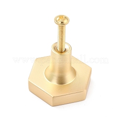 Hexagon with Grid Pattern Brass Box Handles & Knobs&nbsp;LS-DIY-P054-A01