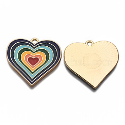 Alloy Enamel Pendants&nbsp;ENAM-T011-110B-NR