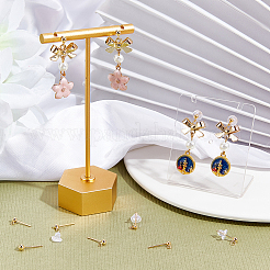 6 Pairs 3 Size 925 Sterling Silver Ear Stud Findings&nbsp;STER-BBC0001-63G