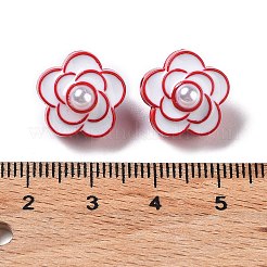Spray Painted Alloy Enamel Bead&nbsp;PALLOY-H134-59