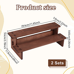 2 Bags 2-Tier Wood Model Toy Display Riser&nbsp;ODIS-NB0001-72