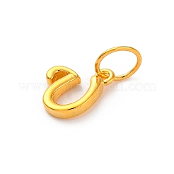 925 Sterling Silver Letter Charms with Jump Rings&nbsp;LS-STER-R008-01G-U