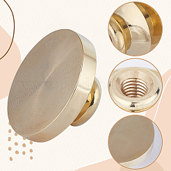 4Pcs 4 Styles Brass Blank Stamp Heads&nbsp;DIY-CP0009-48
