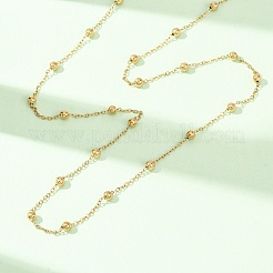 304 Stainless Steel Ball Link Chain/Satellite Chain Necklaces&nbsp;SA-CBA4160-20G