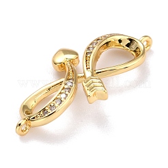 Bras Micro Pave Clear Cubic Zirconia Links Connectors&nbsp;ZIRC-L097-046G