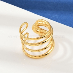 304 Stainless Steel Cuff Rings&nbsp;RJEW-P153-05G