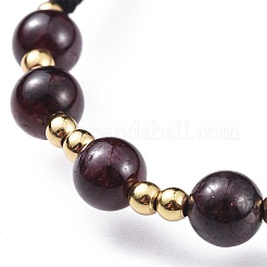 Adjustable Natural Gemstone Braided Bead Bracelets&nbsp;BJEW-JB04599