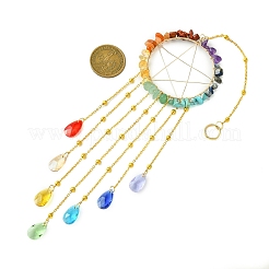 Teardrop Glass Pendant Decoration&nbsp;HJEW-JM02120