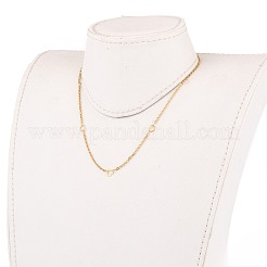 Ion Plating(IP) 304 Stainless Steel Cable Chain Necklaces&nbsp;NJEW-JN03183