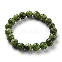 Dyed Natural Jade Beads Stretch Bracelets&nbsp;BJEW-G633-C