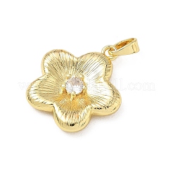 Valentine's Day Brass Micro Pave Cubic Zirconia Pendants&nbsp;KK-F939-02A-G