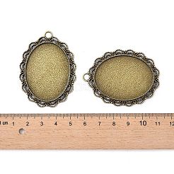 Filigree Wrap Oval Alloy Pendant Cabochon Settings&nbsp;LS-PALLOY-N0088-20AB-NF