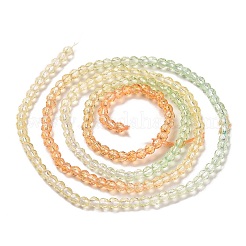 Transparent Gradient Color Glass Beads Strands&nbsp;GLAA-G101-2mm-08