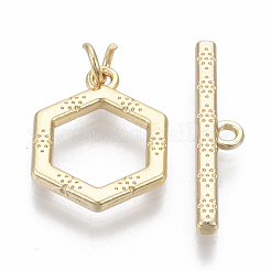 Brass Toggle Clasps&nbsp;KK-S348-465-NF